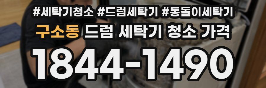 구소동 드럼 세탁기 청소 가격