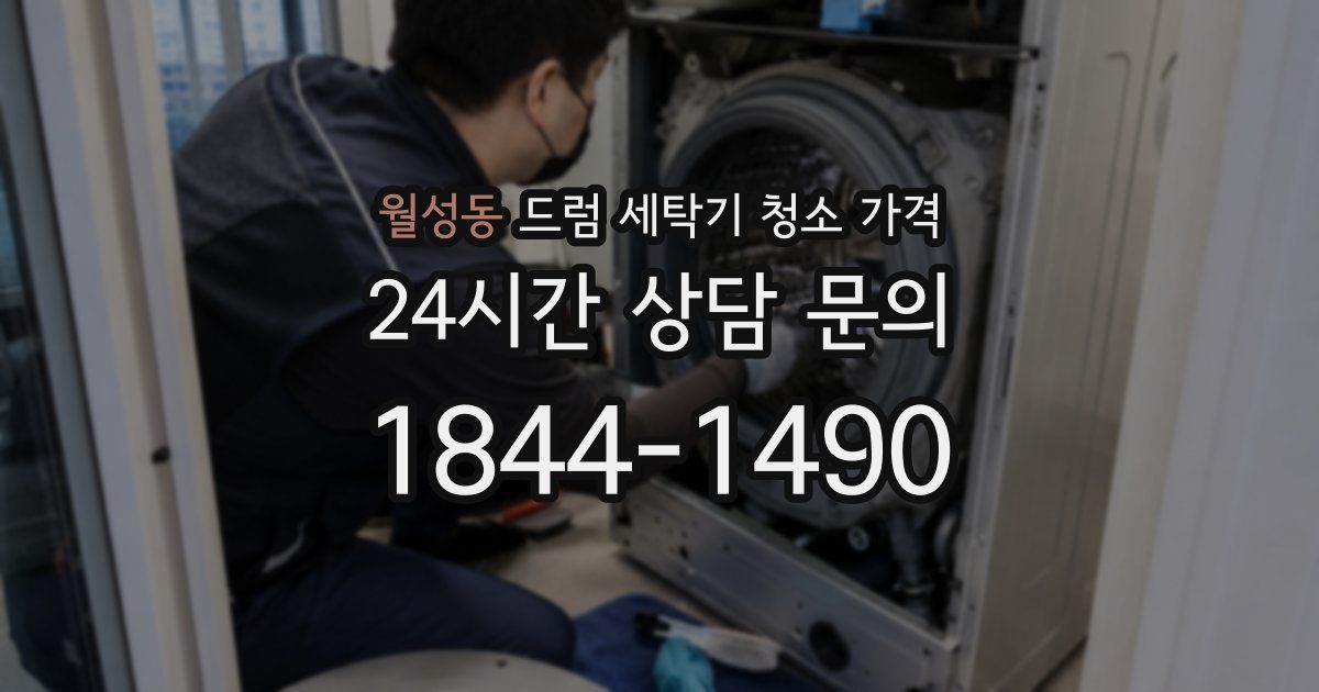 월성동 드럼 세탁기 청소 가격