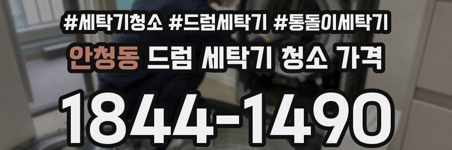 안청동 드럼 세탁기 청소 가격