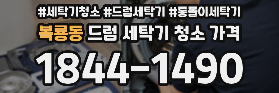 복룡동 드럼 세탁기 청소 가격