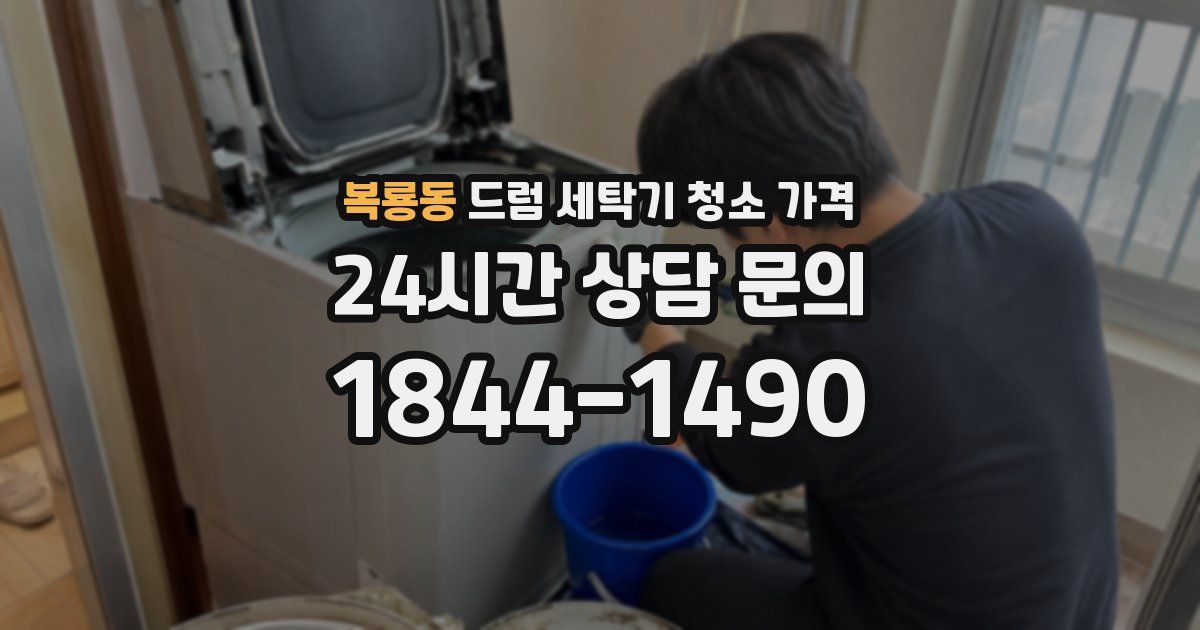 복룡동 드럼 세탁기 청소 가격