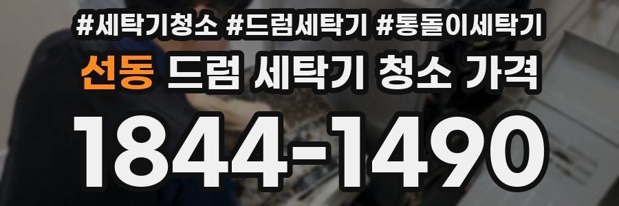 선동 드럼 세탁기 청소 가격
