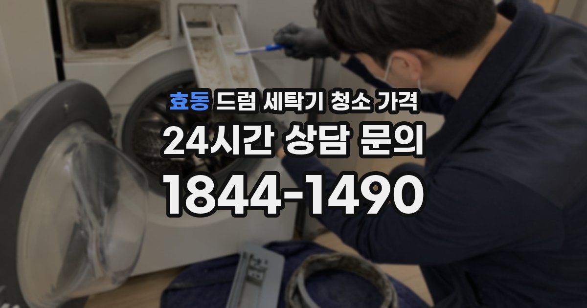 효동 드럼 세탁기 청소 가격