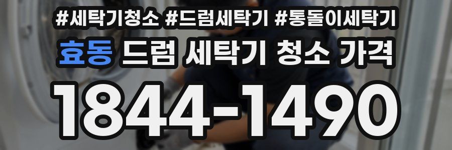 효동 드럼 세탁기 청소 가격