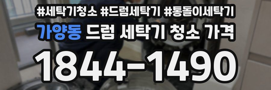 가양동 드럼 세탁기 청소 가격