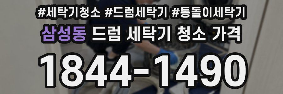 삼성동 드럼 세탁기 청소 가격