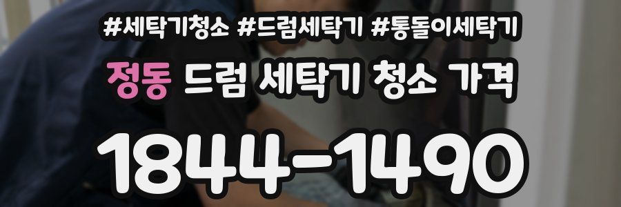 정동 드럼 세탁기 청소 가격