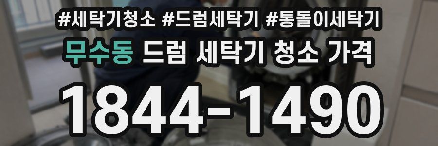 무수동 드럼 세탁기 청소 가격