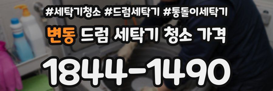 변동 드럼 세탁기 청소 가격