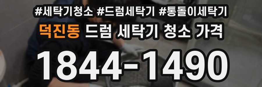 덕진동 드럼 세탁기 청소 가격