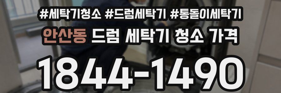 안산동 드럼 세탁기 청소 가격
