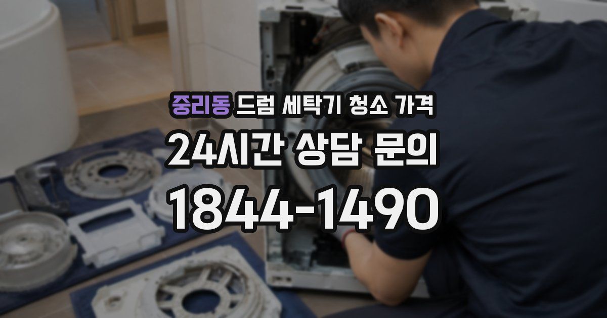 중리동 드럼 세탁기 청소 가격