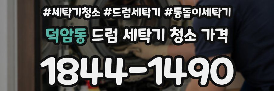 덕암동 드럼 세탁기 청소 가격