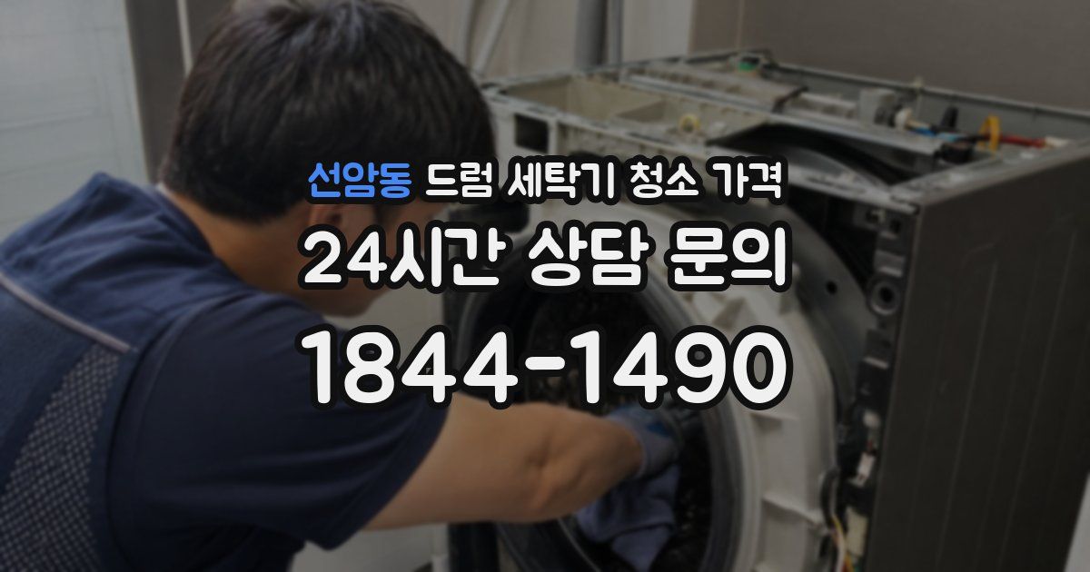 선암동 드럼 세탁기 청소 가격