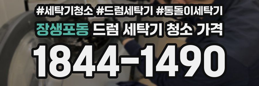 장생포동 드럼 세탁기 청소 가격