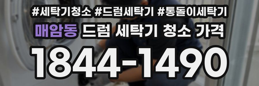 매암동 드럼 세탁기 청소 가격