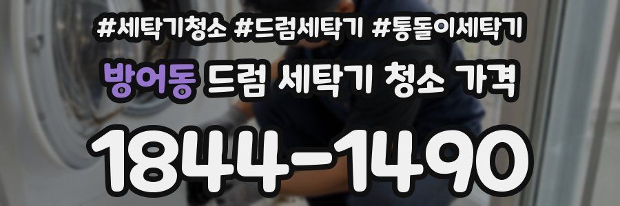 방어동 드럼 세탁기 청소 가격