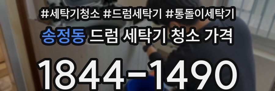 송정동 드럼 세탁기 청소 가격