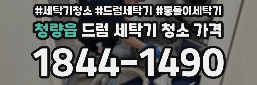 청량읍 드럼 세탁기 청소 가격