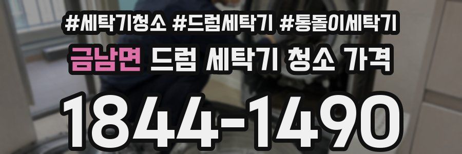 금남면 드럼 세탁기 청소 가격