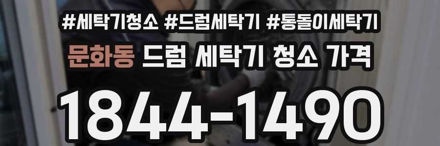 문화동 드럼 세탁기 청소 가격