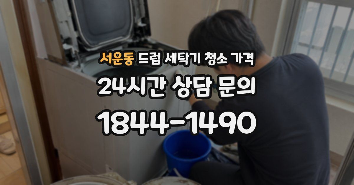 서운동 드럼 세탁기 청소 가격