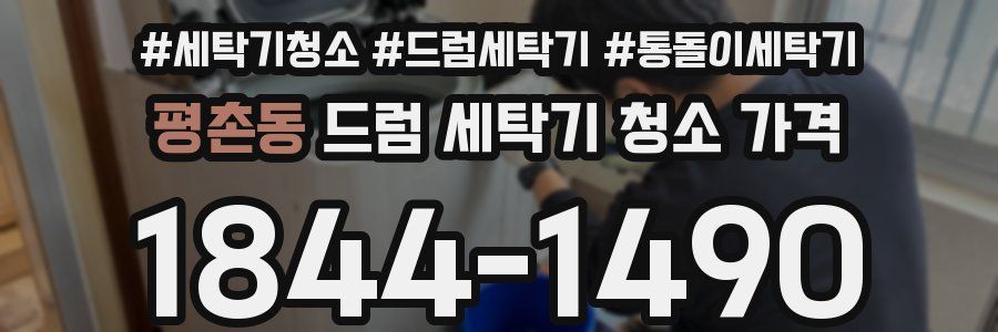 평촌동 드럼 세탁기 청소 가격