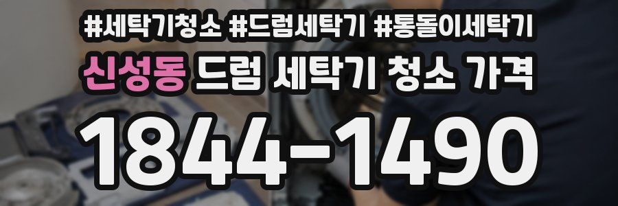 신성동 드럼 세탁기 청소 가격