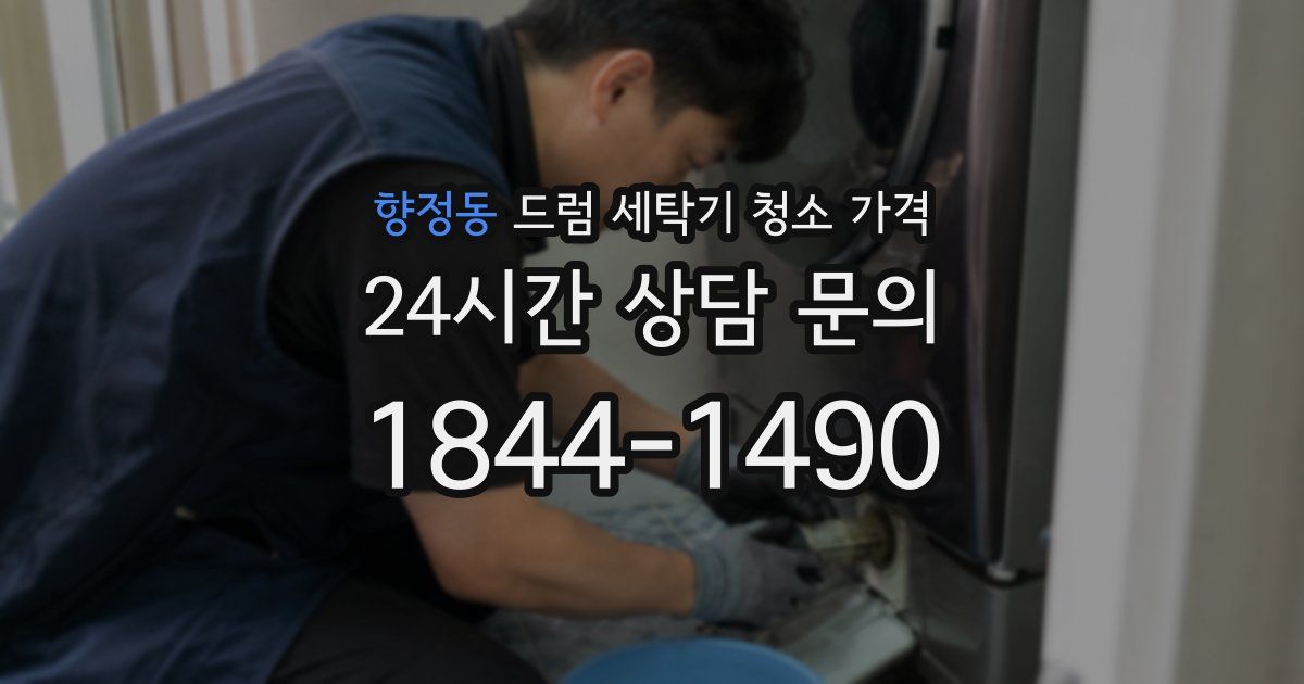 향정동 드럼 세탁기 청소 가격