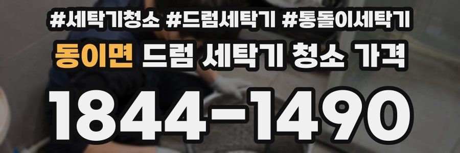 동이면 드럼 세탁기 청소 가격