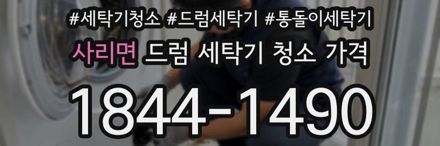 사리면 드럼 세탁기 청소 가격