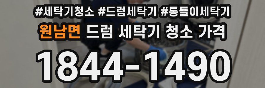 원남면 드럼 세탁기 청소 가격