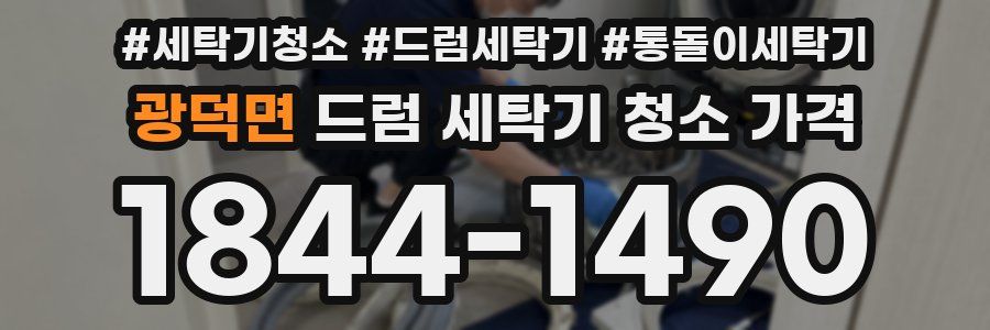 광덕면 드럼 세탁기 청소 가격