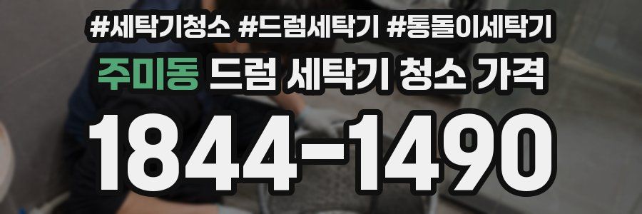 주미동 드럼 세탁기 청소 가격