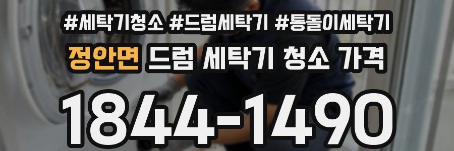 정안면 드럼 세탁기 청소 가격