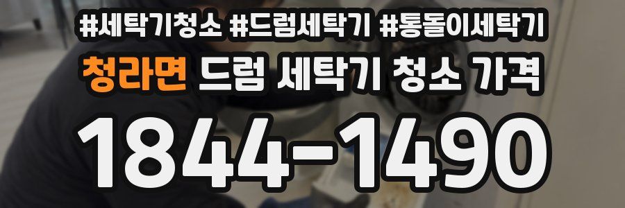 청라면 드럼 세탁기 청소 가격