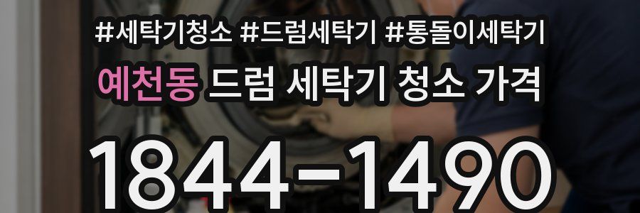 예천동 드럼 세탁기 청소 가격