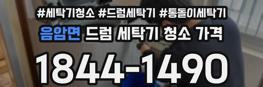 음암면 드럼 세탁기 청소 가격