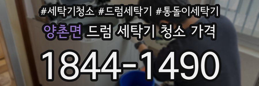 양촌면 드럼 세탁기 청소 가격
