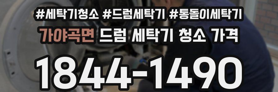 가야곡면 드럼 세탁기 청소 가격