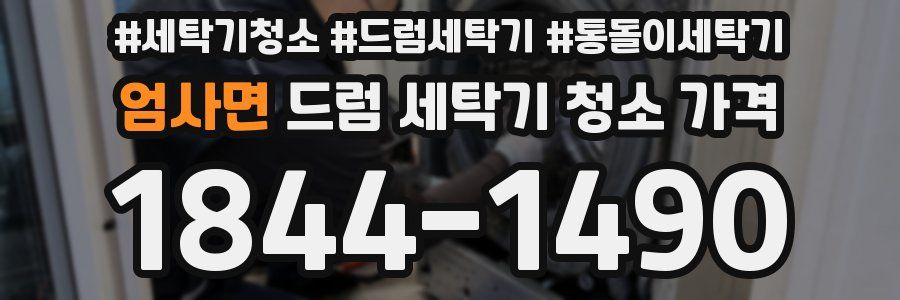 엄사면 드럼 세탁기 청소 가격