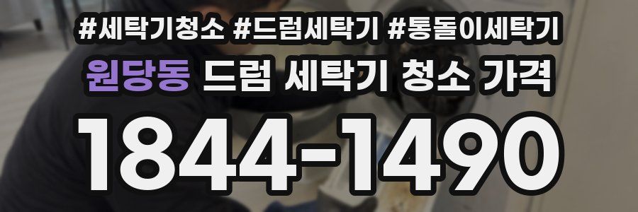 원당동 드럼 세탁기 청소 가격