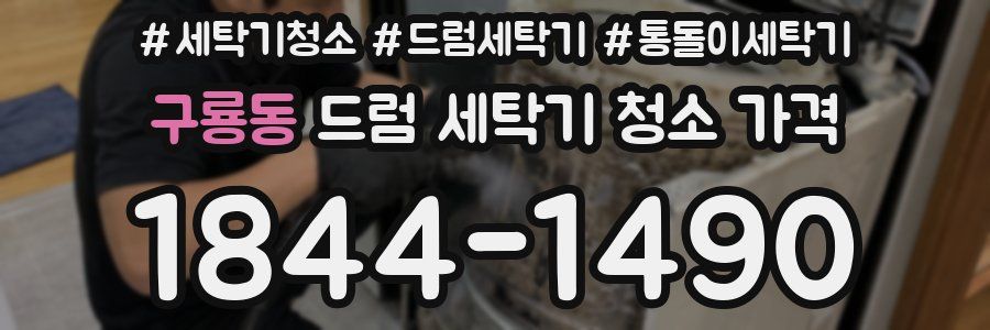 구룡동 드럼 세탁기 청소 가격