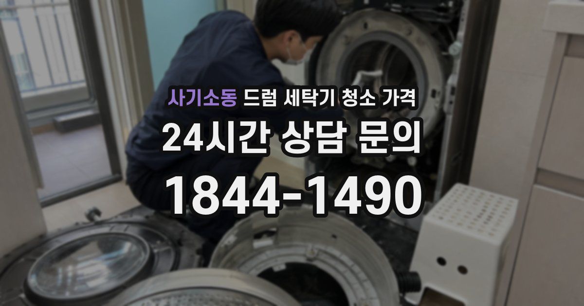 사기소동 드럼 세탁기 청소 가격