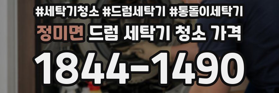 정미면 드럼 세탁기 청소 가격
