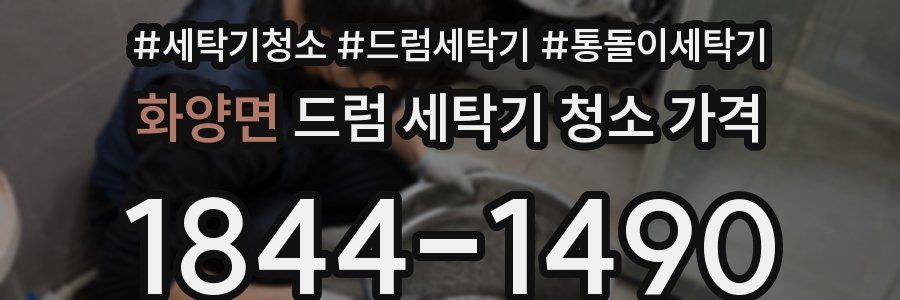 화양면 드럼 세탁기 청소 가격
