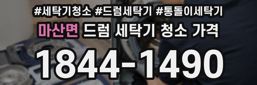 마산면 드럼 세탁기 청소 가격