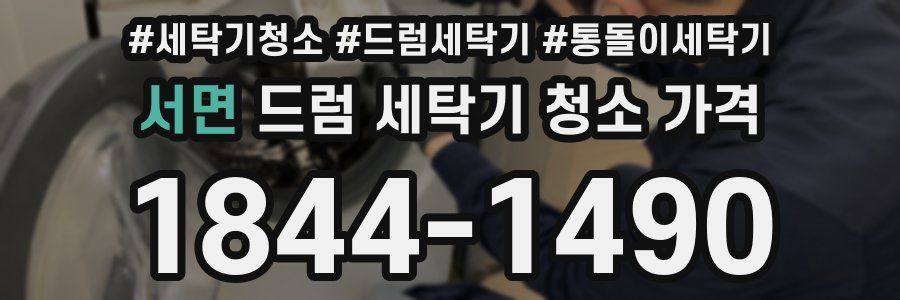 서면 드럼 세탁기 청소 가격