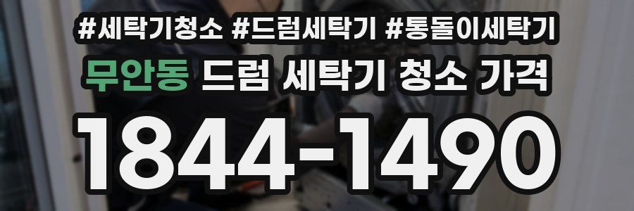 무안동 드럼 세탁기 청소 가격