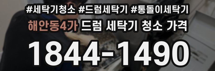 해안동4가 드럼 세탁기 청소 가격
